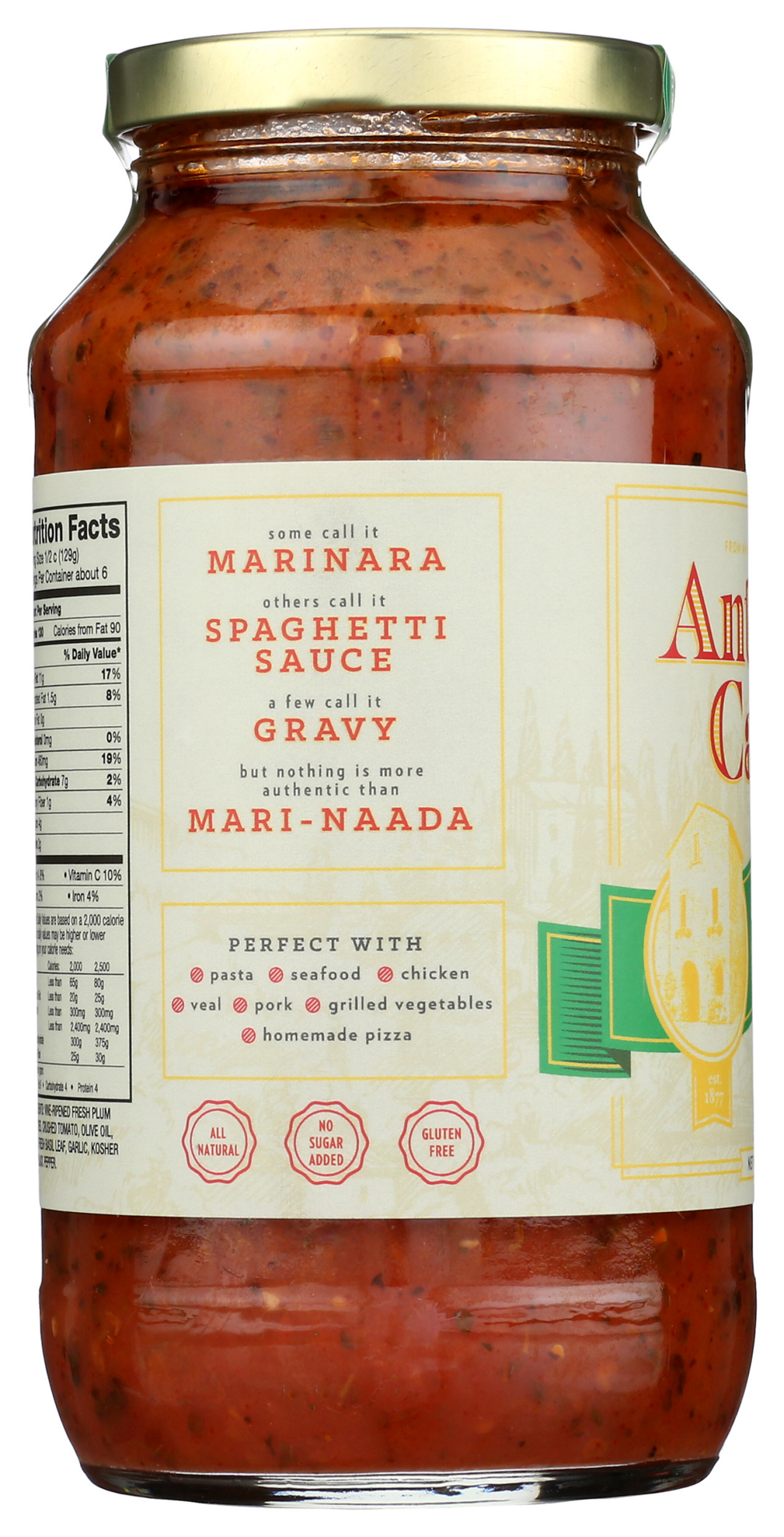 slide 2 of 3, Antonio Carlo Tomato Basil Marinara Sauce 24 oz, 24 oz