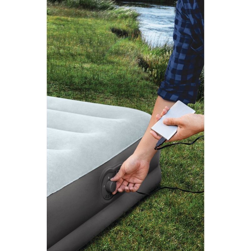 slide 3 of 5, Intex Mid Rise 12" Air Mattress with Internal USB Pump - Twin Size, 1 ct