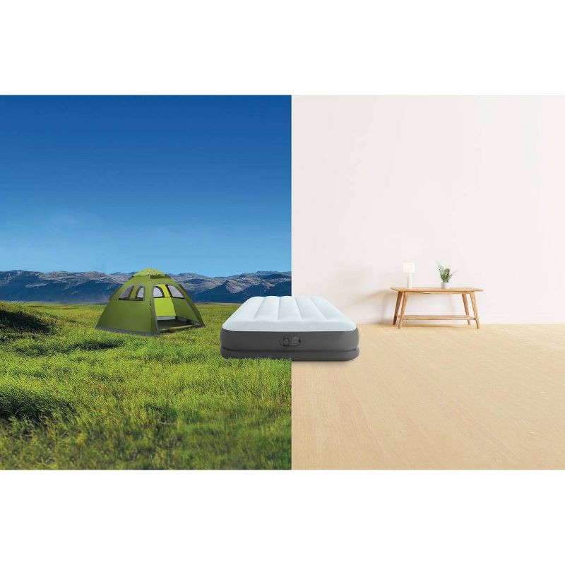 slide 5 of 5, Intex Mid Rise 12" Air Mattress with Internal USB Pump - Twin Size, 1 ct