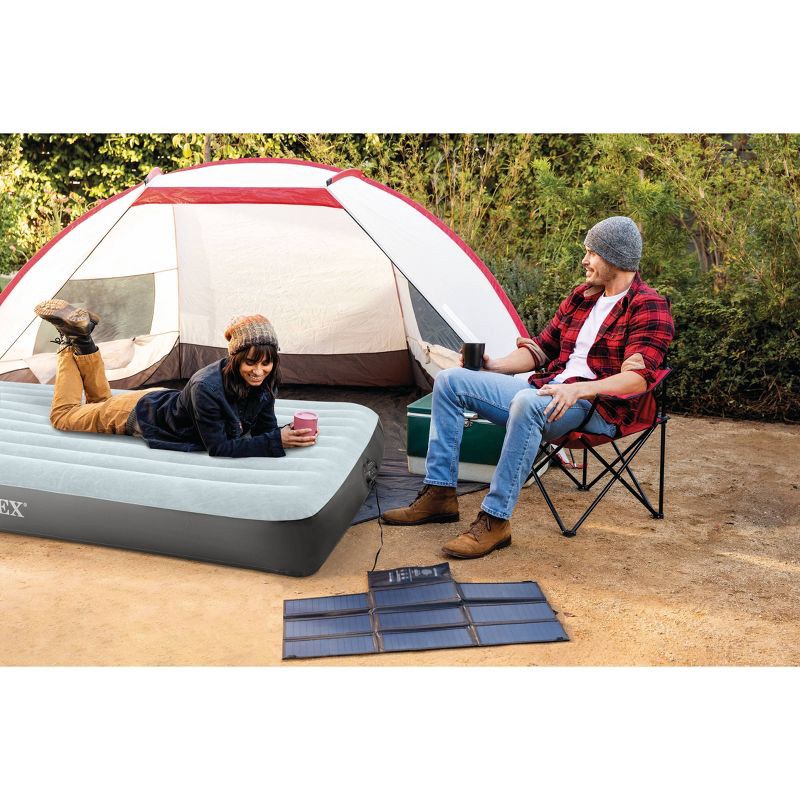 slide 3 of 5, Intex Mid Rise 12" Air Mattress with Internal USB Pump - Queen Size, 1 ct