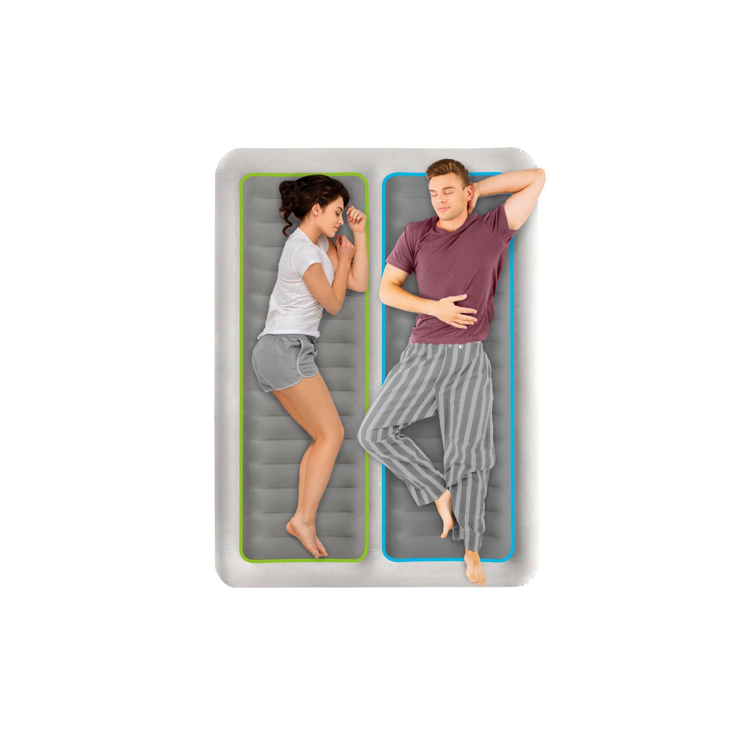 Intex Zone Control 22" Air Mattress with Electric Pump Queen 1 ct Shipt