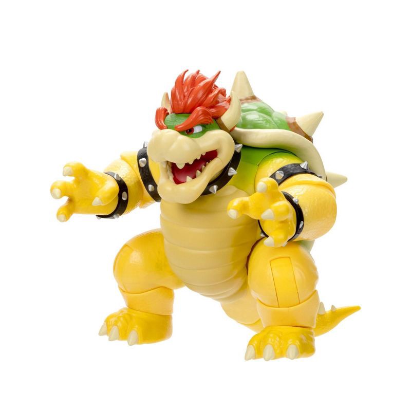 slide 8 of 11, Nintendo The Super Mario Bros. Movie Bowser Figure with Fire Breathing Effect, 1 ct