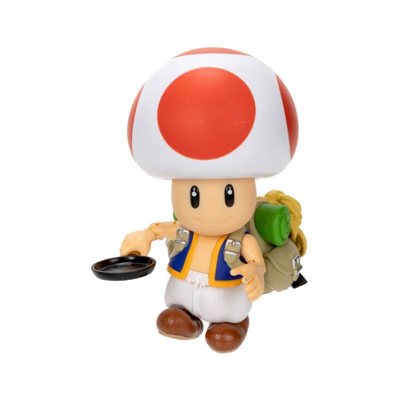 slide 5 of 5, Nintendo The Super Mario Bros. Movie Toad Figure with Frying Pan Accessory, 1 ct