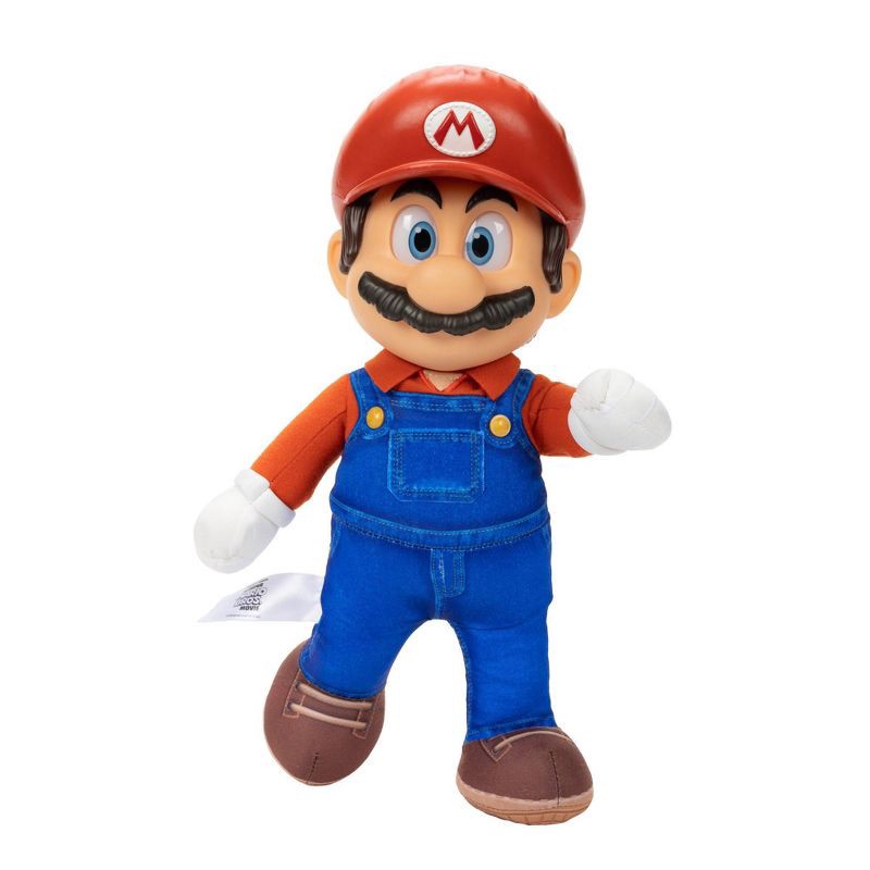 slide 7 of 8, Nintendo The Super Mario Bros. Movie Mario Poseable Plush, 1 ct
