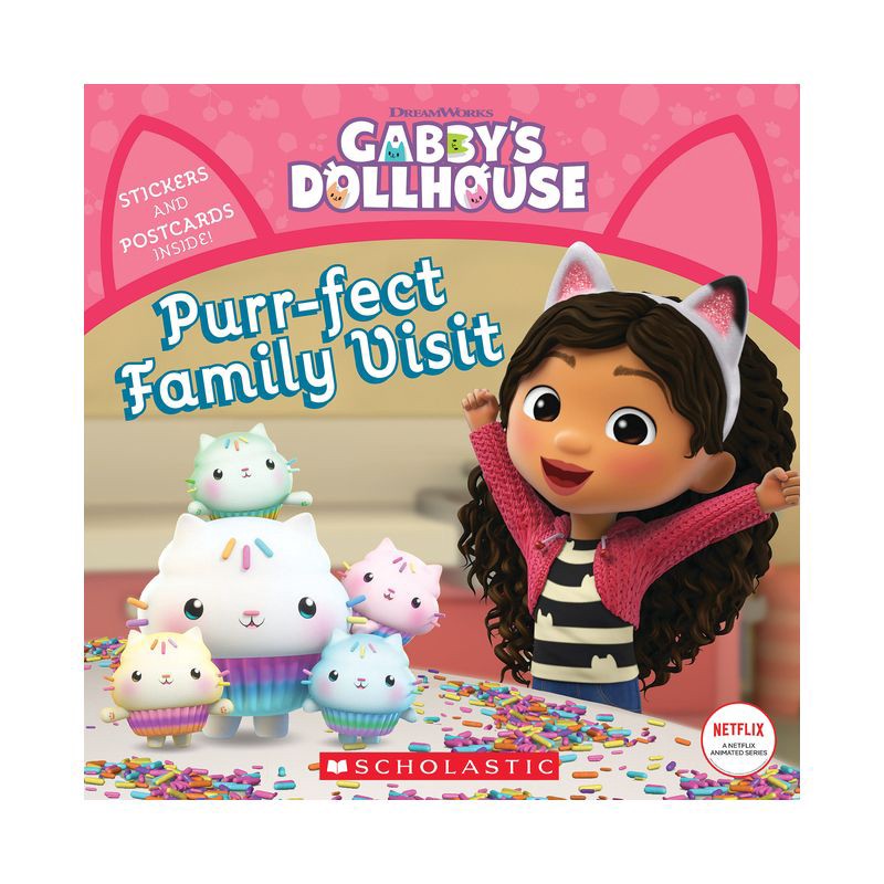 slide 1 of 1, Scholastic GABBY's DOLLHOUSE: PURR-FECT FAMILY VISIT (8X8 #5) - by Pamela Bobowicz (Board Book), 1 ct