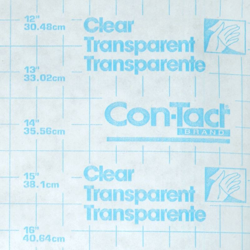 slide 2 of 6, Con-Tact 18"x16' Adhesive Shelf Liner - Clear Matte: Drawer Liner, Storage & Organization, Grid Lines, Spot Clean, 1 ct