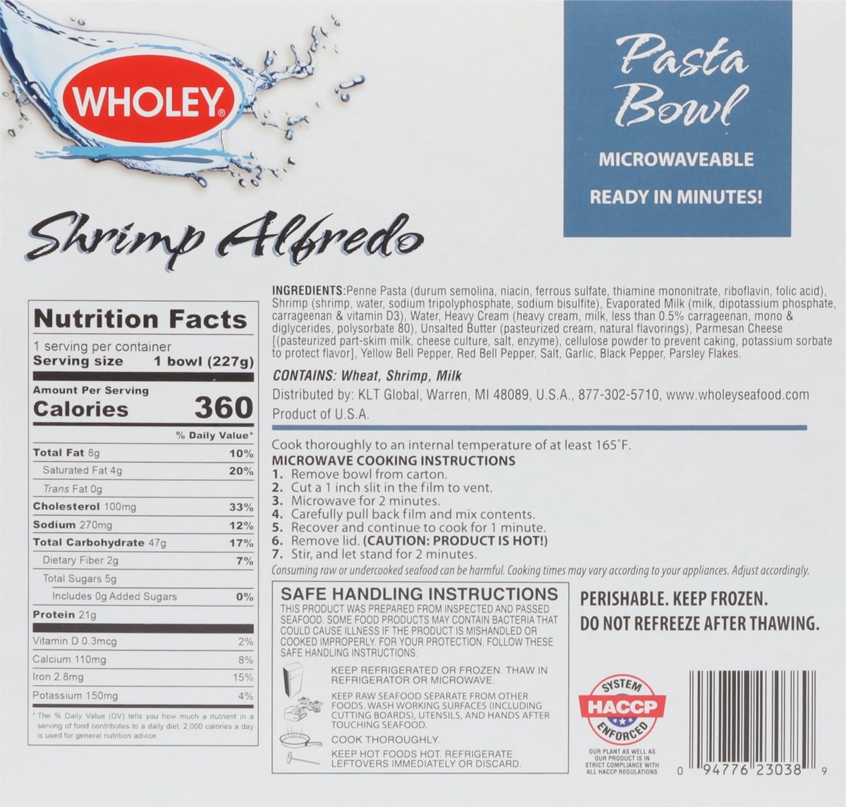 slide 4 of 13, Wholey Shrimp Alfredo Pasta Bowl 8 oz, 8 oz