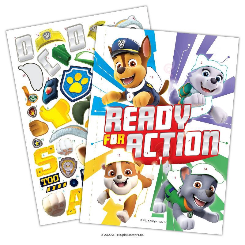 slide 3 of 5, Bendon PAW Patrol Sticker - by Number Activity Book, 1 ct