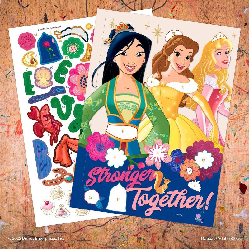 slide 4 of 5, Bendon Disney Princess Sticker - by Number Activity Book, 1 ct