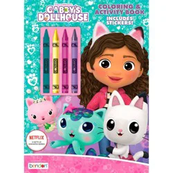 Bendon Gabby's Dollhouse Coloring Book with Crayons