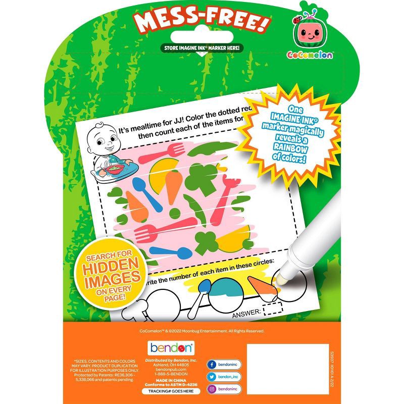 slide 2 of 5, Bendon CoComelon Imagine Ink Magic Ink Book, 1 ct