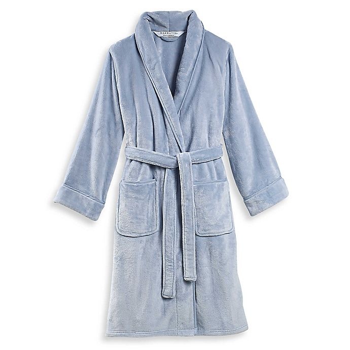 slide 1 of 1, Wamsutta Large/X-Large Plush Bathrobe - Blue, 1 ct