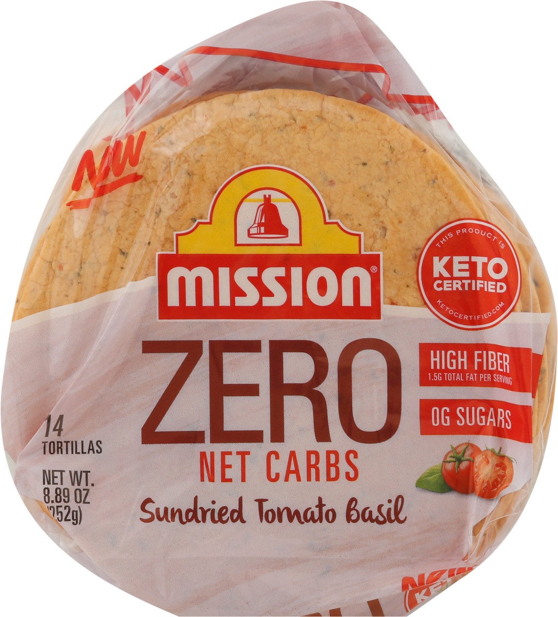 slide 12 of 13, Mission Zero Net Carbs Sundried Tomato Basil Tortillas 14 ea, 14 ct