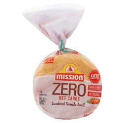 Mission Zero Net Carbs Sundried Tomato Basil Tortillas 14 ea