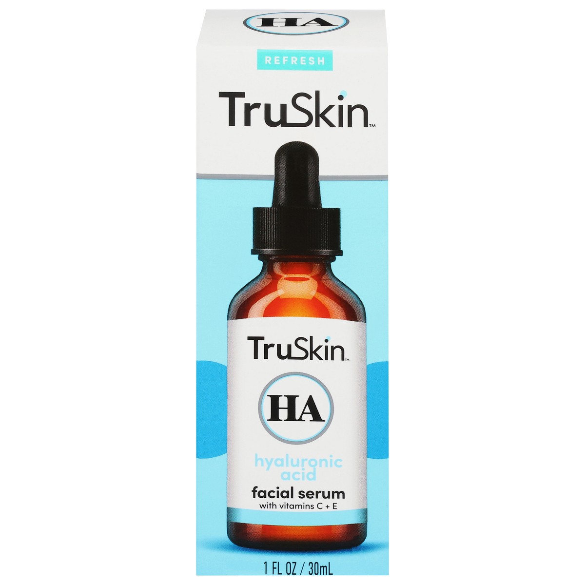 slide 1 of 9, TruSkin Hyaluronic Acid Facial Serum with Vitamins C + E 1 fl oz, 1 fl oz