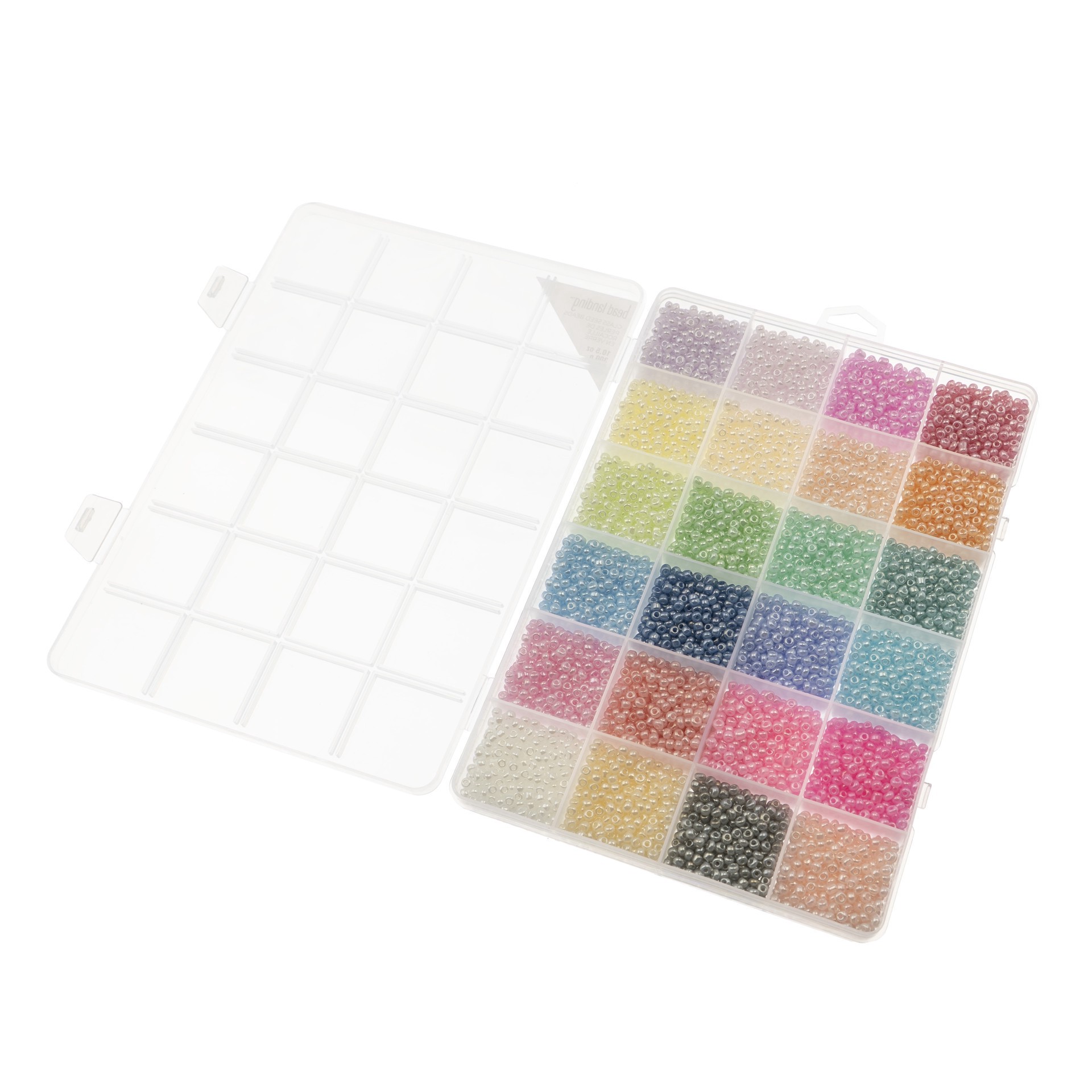 slide 2 of 3, 8/0 Pastel Glass Seed Beads, 10.5oz. By Bead Landing, 10.5 oz