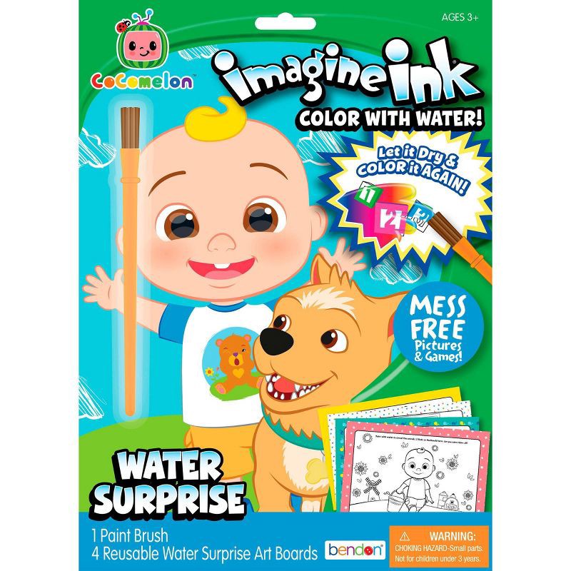 slide 1 of 1, Moonbug CoComelon Imagine Ink Water Surprise with Paintbrush, 1 ct