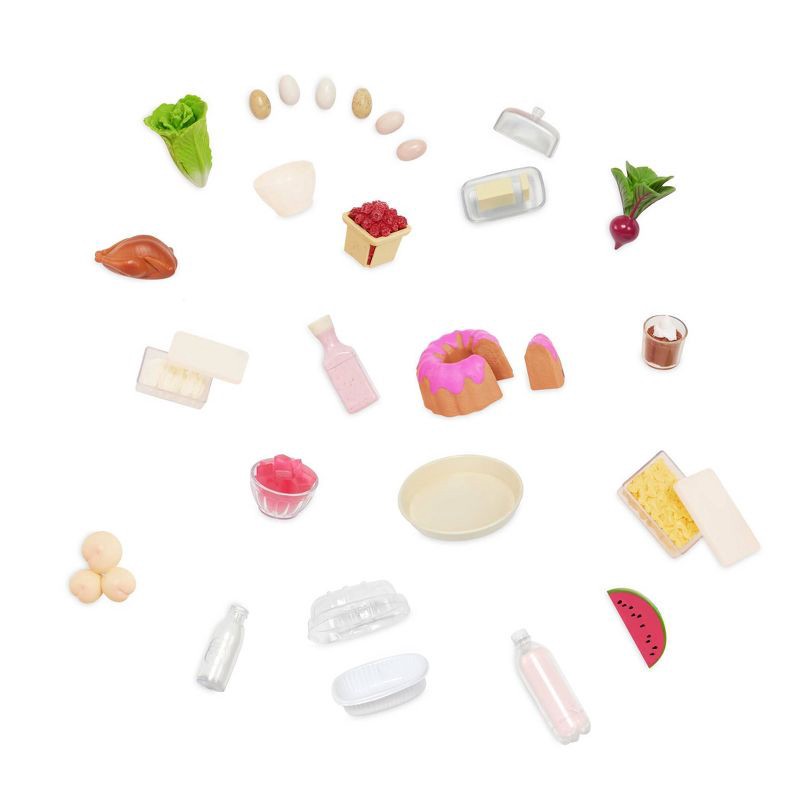slide 5 of 6, Our Generation Perfectly Fresh Mini Fridge & Play Food Accessory Set for 18" Dolls, 1 ct