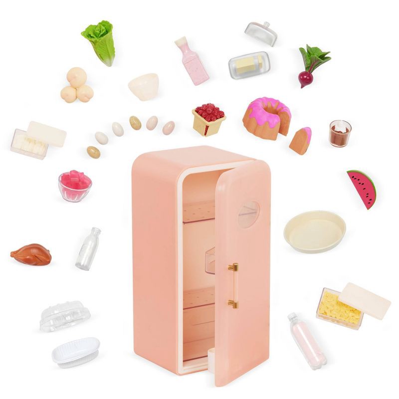 slide 6 of 6, Our Generation Perfectly Fresh Mini Fridge & Play Food Accessory Set for 18" Dolls, 1 ct