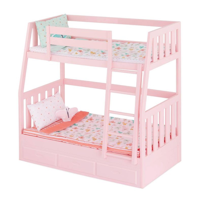 slide 1 of 7, Our Generation Dreams for Two Pink Bunk Beds Accessory Set for 18" Dolls, 1 ct