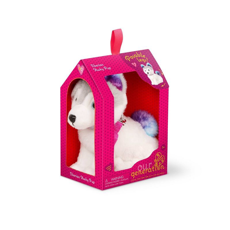 slide 5 of 5, Our Generation Siberian Husky 6" Pet Dog Plush, 1 ct