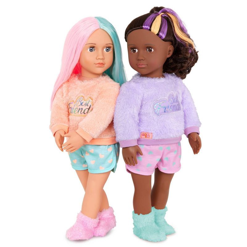slide 2 of 6, Our Generation Lumi & Isabel 2 Best Friends 18" Slumber Party Dolls, 1 ct