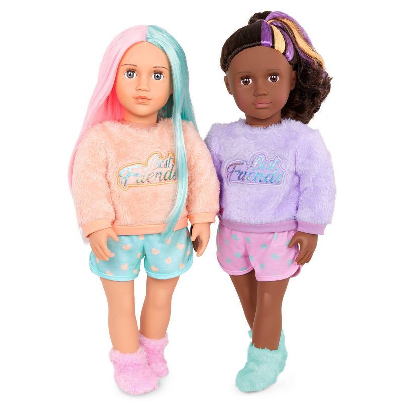 slide 1 of 5, Our Generation Lumi & Isabel 2 Best Friends 18" Slumber Party Dolls, 1 ct