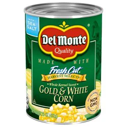 Del Monte Sweet Gold & White Whole Kernel Corn, 15.25 oz Can