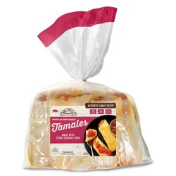 Del Real Foods Gluten Free Pork Tamales in Red Sauce - 24oz