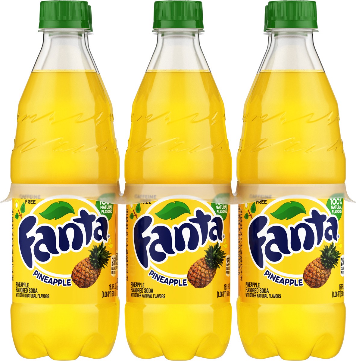 slide 6 of 9, Fanta Pineapple, 6/.5 liter