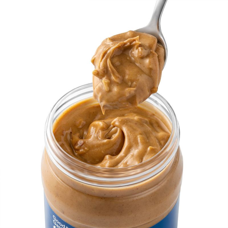 slide 2 of 3, Organic No Stir Peanut Butter Crunchy - 16oz - Good & Gather™, 16 oz