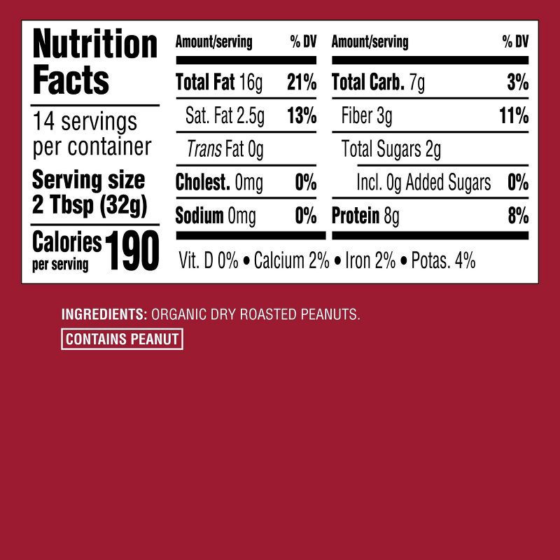 slide 4 of 4, Organic Creamy Peanut Butter - 16oz - Good & Gather™, 16 oz