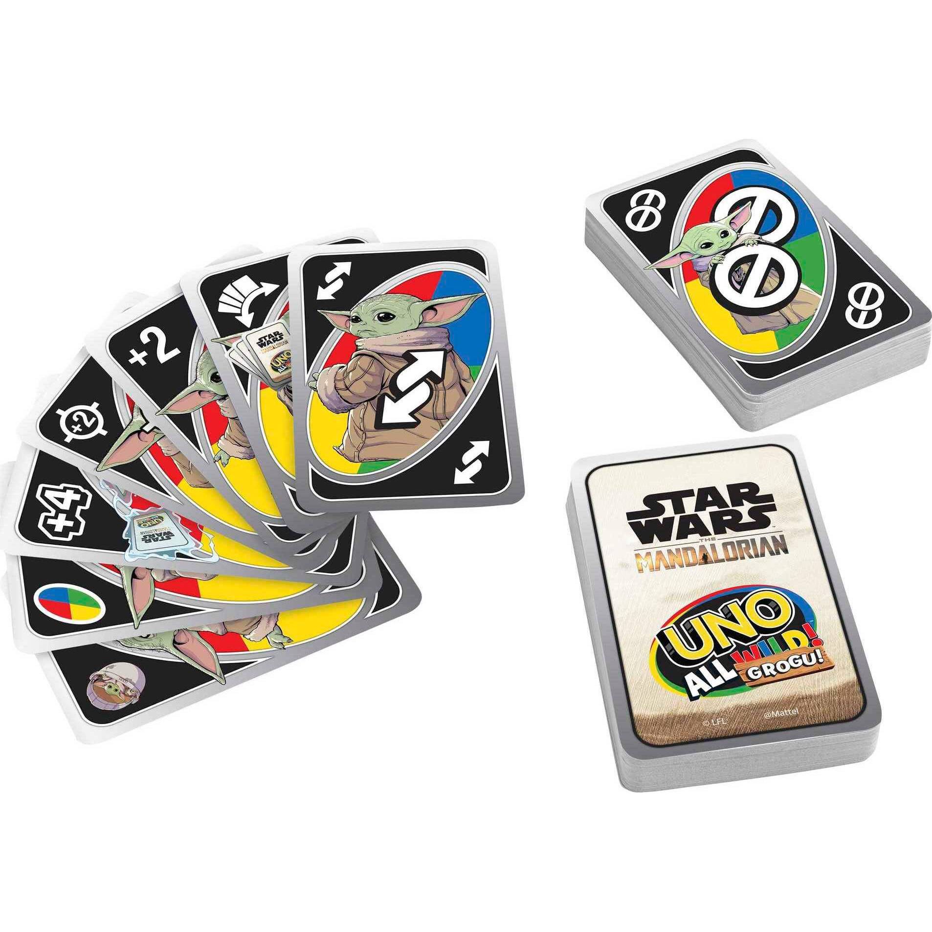 slide 2 of 6, UNO All Wild Grogu Card Game, 1 ct