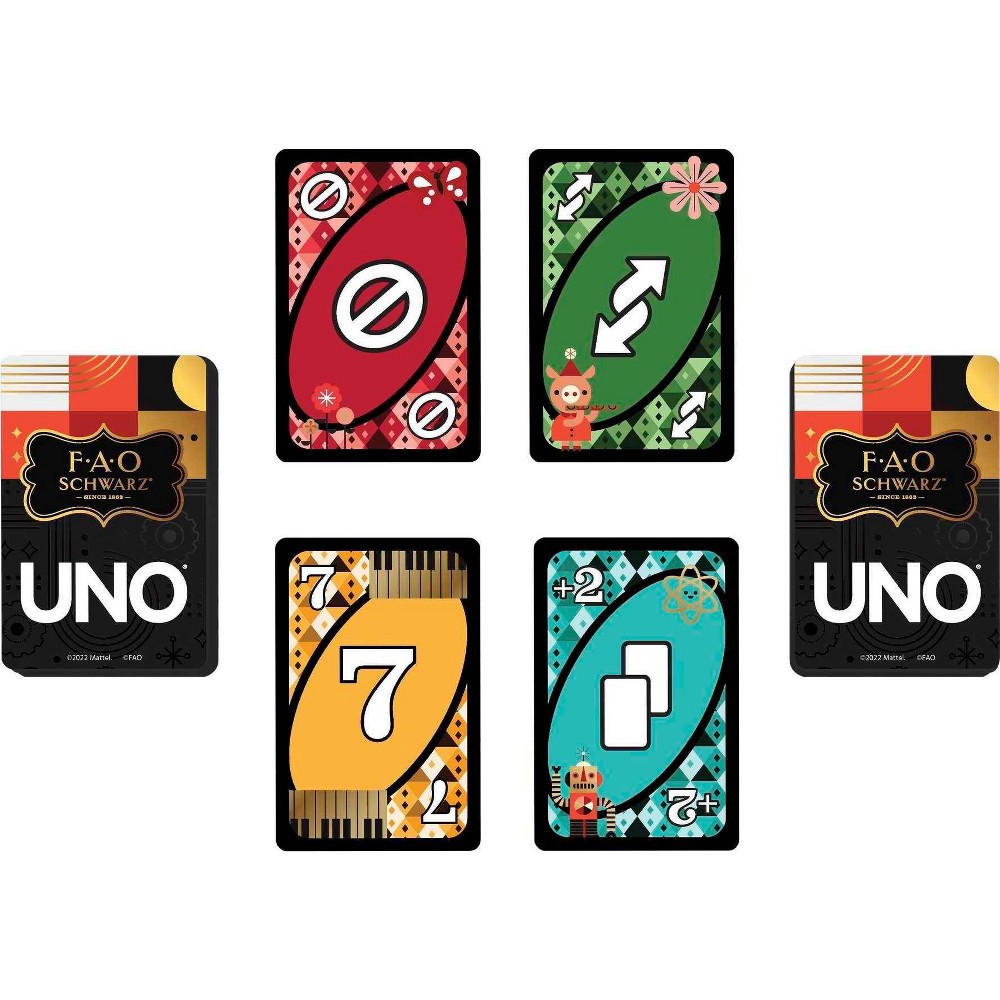 slide 3 of 6, UNO Fao Schwarz Card Game, 1 ct