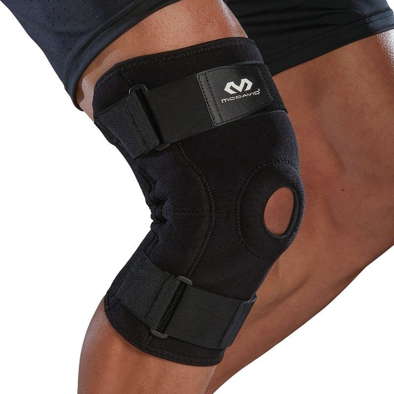 slide 2 of 8, McDavid Sport Knee Brace with Hinges - Black - S/M, 1 ct