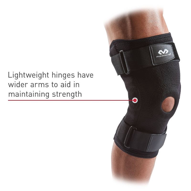 slide 4 of 8, McDavid Sport Knee Brace with Hinges - Black - S/M, 1 ct