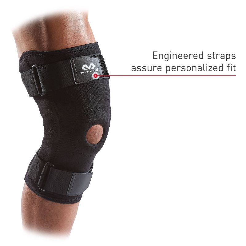 slide 5 of 8, McDavid Sport Knee Brace with Hinges - Black - S/M, 1 ct