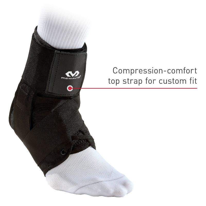 slide 3 of 7, McDavid Sport Ankle Brace - Black - M, 1 ct
