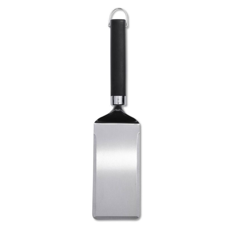 slide 2 of 3, Weber Stainless Steel Flat Top Scraper – Black: Durable Outdoor Grill Tool, Easy-Grip Handle, Dishwasher-Safe, 1 ct