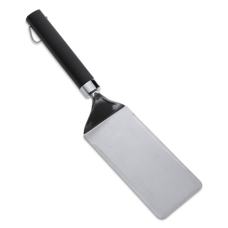 slide 3 of 3, Weber Stainless Steel Flat Top Scraper – Black: Durable Outdoor Grill Tool, Easy-Grip Handle, Dishwasher-Safe, 1 ct