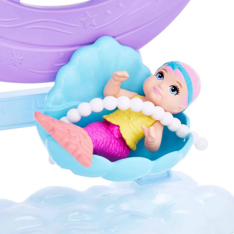slide 2 of 6, Barbie Mermaid Doll Nurturing Playset with Merbaby Octopus and Seal, 1 ct