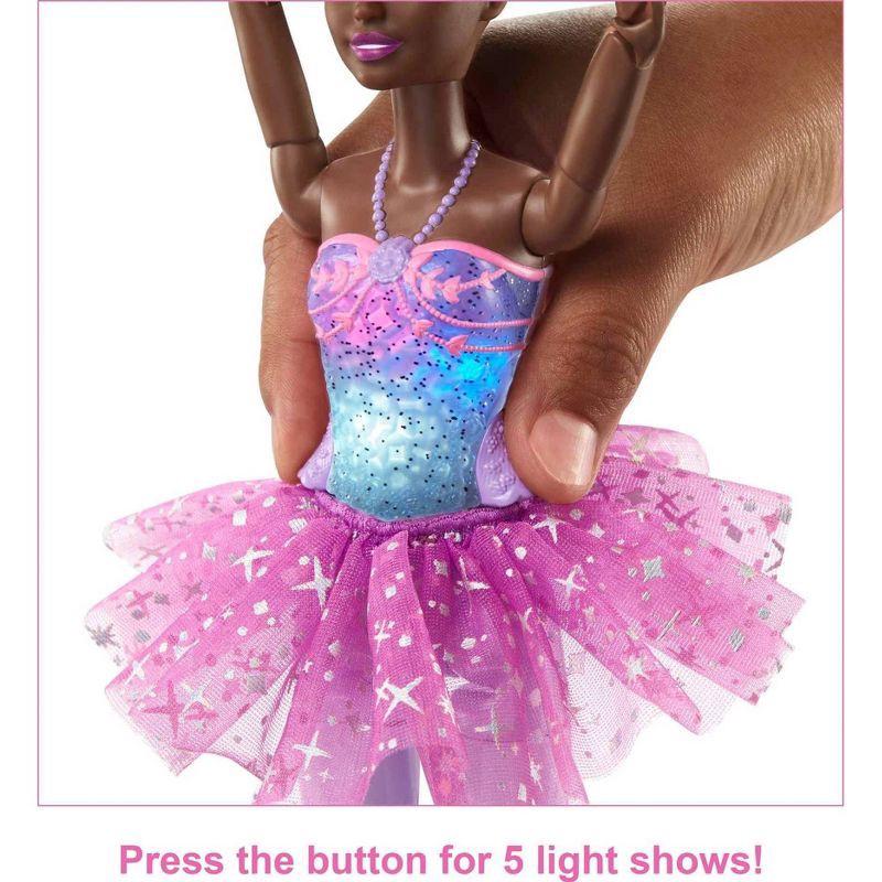 slide 4 of 6, Barbie Dreamtopia Twinkle Lights Magical Ballerina Doll, 1 ct
