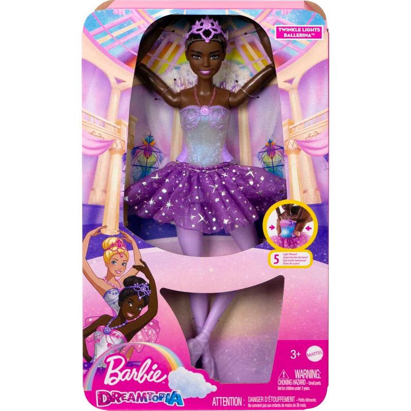slide 6 of 6, Barbie Dreamtopia Twinkle Lights Magical Ballerina Doll, 1 ct