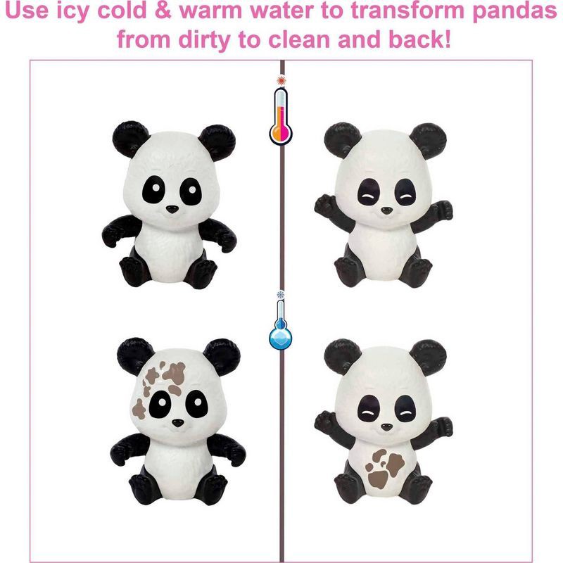 slide 3 of 6, Barbie Panda Care and Rescue Playset with Color-Change and 20+ pc, 1 ct