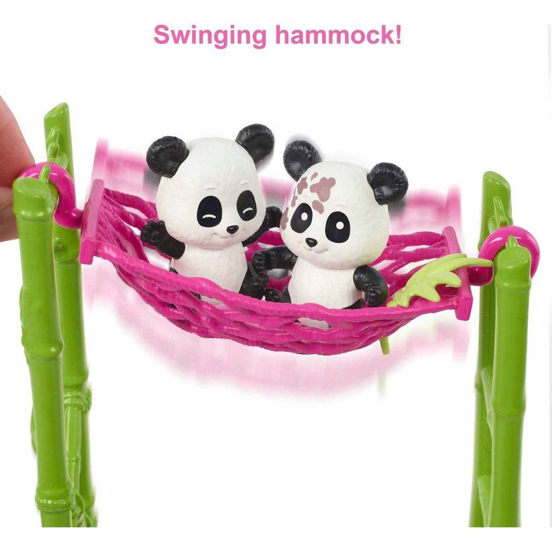 slide 4 of 6, Barbie Panda Care and Rescue Playset with Color-Change and 20+ pc, 1 ct
