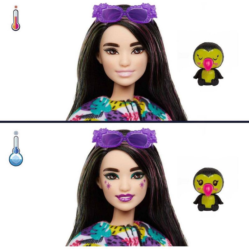 slide 6 of 6, Barbie Cutie Reveal Jungle Series Toucan Doll, 1 ct