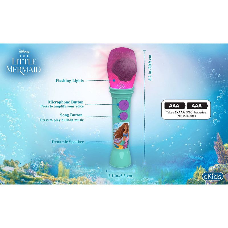 slide 4 of 5, Disney Little Mermaid Sing-Along Microphone, 1 ct