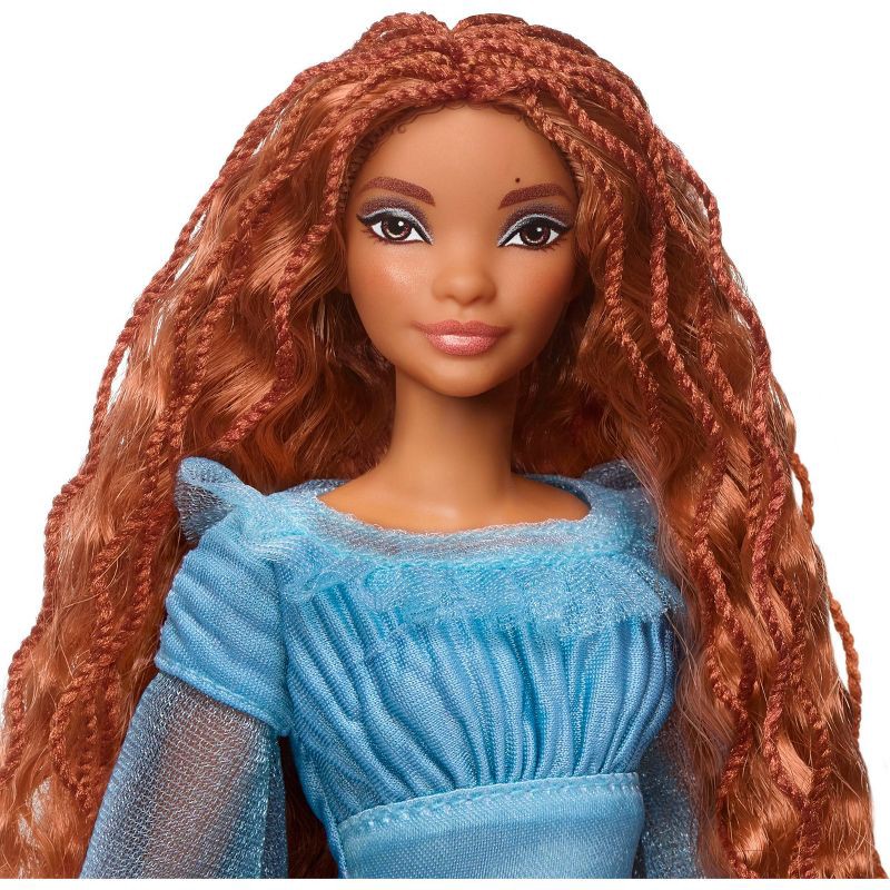 slide 2 of 6, Disney Princess Disney The Little Mermaid Ariel Doll on Land in Signature Blue Dress, 1 ct