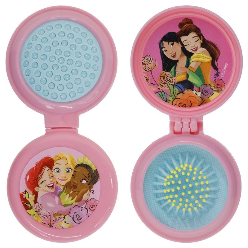 slide 4 of 5, Disney Princess Pop-Up Hair Brush & Mirror Set, 1 ct