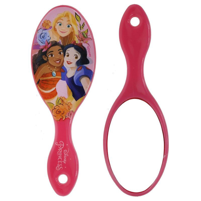 slide 5 of 5, Disney Princess Pop-Up Hair Brush & Mirror Set, 1 ct